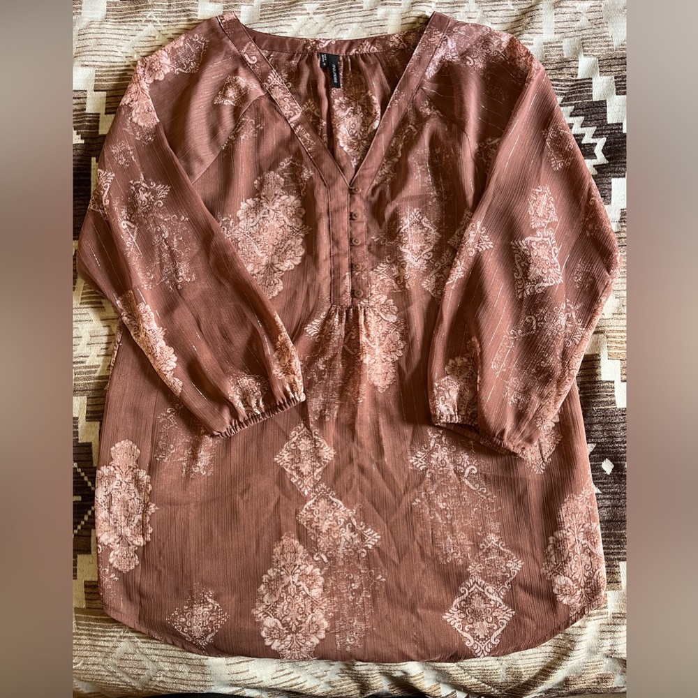 Tan blouse
